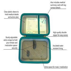 子供と大人のための卸売防水薬旅行オーガナイザー喘息吸入器EVAキャリングケース - Product Image 3