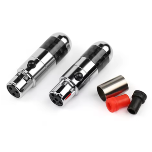 Prise audio plaquée rhodium Mini Xlr 3 broches 4 broches pour Abyss-1266 Meze Lcd2 Lcd4 DT1770 - Product Image 1