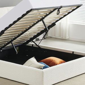 Cama de Lujo Tamaño King, Juego de Muebles de Dormitorio para Hotel, Camas Tapizadas de Lujo, Camas Dobles de Tela, Cama Moderna y Suave - Product Image 5