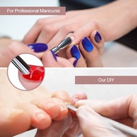 Outils professionnels de haute qualité pour les ongles, ensemble de manucure en acier inoxydable, coupe-cuticules, grattoir et pousse-cuticules