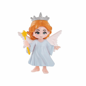 Llaveros con Figuras de Pareja de Príncipe, Princesa y Ángel, Adornos Miniatura, Decoraciones de Dibujos Animados para Coche, Material PVC - Product Image 5