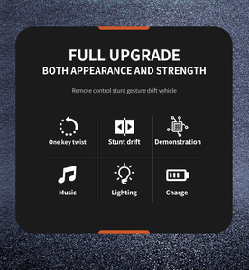 Coche acrobático de giro lateral, coche acrobático de transformación de rotación de 360 °, 3 modos de control (remoto/gesto/reloj) con carga USB - Product Image 6
