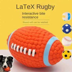 Balle de jeu pour chien résistante aux morsures pour le nettoyage des dents, fournisseur OEM/ODM, idéale pour l'entraînement des <span class=keywords><strong>Golden</strong></span> <span class=keywords><strong>Retriever</strong></span> et des Corgi, soulagement de l'ennui pour les animaux de compagnie - Product Image 2