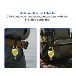 60cm versenkbare PE-Schnur Aluminium legierung Mini Fishing Line Retraktor - Product Image 4