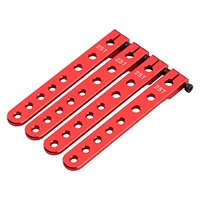 Bras de direction en alliage d'aluminium 25T, 6g, noir/rouge/jaune, pour voitures RC 1/8 1/10, Buggies Boys XJL modèle C136