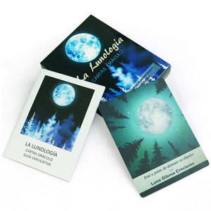 Vendita calda personalizzata di alta qualità fase lunare tarocchi carta carta da gioco stampa giochi di carte con guida per adulti - Product Image 5