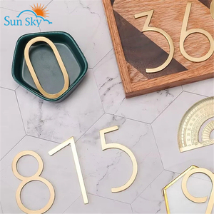 Numero di targhe personalizzate per <span class=keywords><strong>Hotel</strong></span> appartamento <span class=keywords><strong>Hotel</strong></span> illuminato con targa a led in metallo numeri civici - Product Image 2