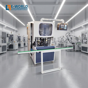 เครื่องทำความสะอาดมุมโปรไฟล์พีวีซีอัตโนมัติ E-WORLD พร้อมระบบควบคุม PLC 380V สำหรับการผลิตหน้าต่างและประตู - Product Image 1