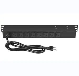 Power Distribution Units Switched PDU 8 Ways US type sockets with small switch on the back