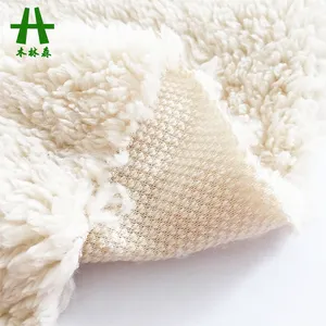 Mulinsen Textiel Vlakte Geverfd 100% Polyester Sherpa Stof