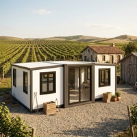 Maison préfabriquée anti-parasites avec toilettes pour l'hébergement des travailleurs agricoles des vignobles, maison conteneur pliable