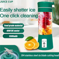 Aangepaste Kleur Logo Presser Kleine Persoonlijke Elektrische Usb Machine Mini Draagbare Vruchten Glazen Blender Draagbare Juicer