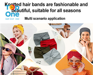 Top One Ladies Sweat Wicking Fitness Athletic <b>Hairbands</b> Solid Knot Wide Headband Thin Dry Wholesale Promotional Sports Stretch - Product Image 5