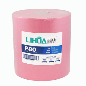 กระดาษเช็ดทำความสะอาดอุตสาหกรรมสีน้ำเงิน 55% เยื่อไม้ 45% โพลีเอสเตอร์ แบบม้วน สำหรับโรงงาน ผ้าเช็ดทำความสะอาดเซลลูโลส ผ้าเช็ดอเนกประสงค์ - Product Image 3