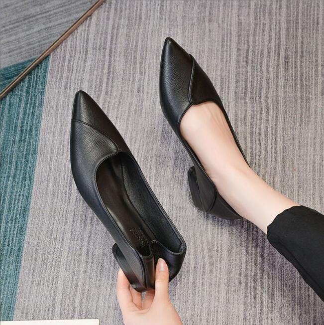 green emerald velvet dress Buy Women's Black Dress Formal Buckle Strap Slip On Shoes main image 1