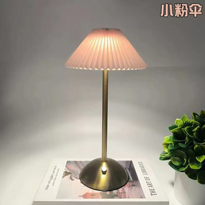 Modern Red Crystal Bell Shade Brass Table Lamp E26 LED 3500K Warm White Push Button Switch <b>Decorative</b> Living Room <b>Light</b> - Product Image 3