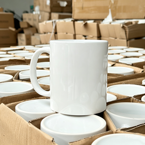 Taza Blanca para <span class=keywords><strong>Sublimación</strong></span> de 11 oz, Grado AAA, con Revestimiento Premium |   Taza de Café de Cerámica Apta para Lavavajillas, para Sublimar - Product Image 1