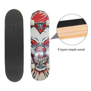 Prix usine 31 ''planche à roulettes en bois <span class=keywords><strong>9</strong></span> couches multi-érable planches à roulettes pour adultes PVC roues Longboard planche - Product Image 3