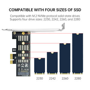بطاقة محول توسيع كامل السرعة PCI-Express X1 إلى M.<span class=keywords><strong>2</strong></span> NVMe SDD pci4.0 - Product Image 4