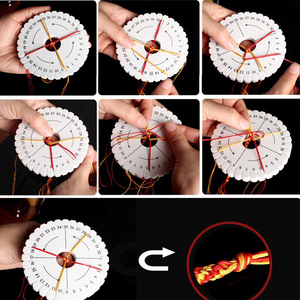 Herramientas de tejido <span class=keywords><strong>Kumihimo</strong></span>: <span class=keywords><strong>Disco</strong></span> redondo para cordón de abalorios, para trenzado de hilo fino y abalorios DIY - Product Image 6