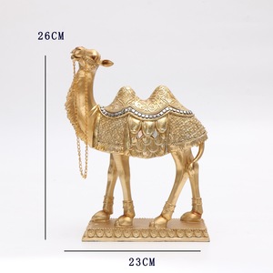 Décoration d'intérieur de luxe, statue de chameau en résine moderne, sculpture d'art de chameau arabe, objets décoratifs pour le salon, ornement de table - Product Image 4