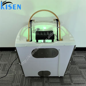 Kisen moderne tragbare Shampoo-Becken Haar wäsche hochwertige heiße Verkauf Fabrik preis Salon möbel mit Spa-Dusche und Dampf garer - Product Image 1