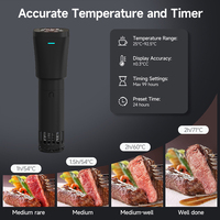 Cuisinière à basse température et circulateur à immersion sous vide 850W 1000W personnalisés en usine avec écran tactile numérique