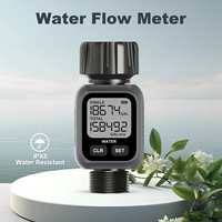 Compteur de débit d'eau numérique automatique avec affichage en litres et gallons pour système d'irrigation programmable, idéal pour pelouse et extérieur, respectueux de l'environnement