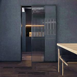 דלת הזזה מזכוכית מתקפלת לחדר שינה מינימליסטית ויוקרתית המתאימה לארונות בגדים ומטבחים - Product Image 3