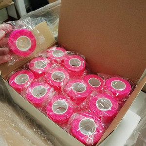 Bande de protection articulaire auto-adhésive colorée OEM, bandage élastique pour le sport, chaussette de football, bandage cohésif non tissé pour le poignet - Product Image 5