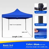 Tenda a Baldacchino Pop-Up 3x3m 10x10ft Resistente 600D Anti-UV Impermeabile con Telaio in Acciaio per Fiere Commerciali Personalizzabile Ingrosso