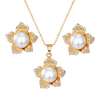 Ensemble collier et boucles d'oreilles tendance et créatif, bijoux de mode, ensemble deux pièces, vente en gros