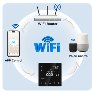 Thermostat <span class=keywords><strong>de</strong></span> climatisation Smart Life <span class=keywords><strong>de</strong></span> contrôle <span class=keywords><strong>de</strong></span> la température Thermostat à ventilo-convecteur Wifi avec thermostat Wifi Tuya à économie d'énergie - Product Image 1