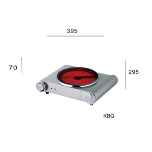 Kompor pemanas listrik portabel 1400W, peralatan dapur pelat panas kompor memasak untuk kompor rumah tangga - Product Image 6
