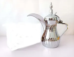 Disesuaikan Stainless Steel panci Timur Tengah Pot kopi Arab Pot istana Pot emas dan perak panjang elang ketel