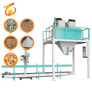 Macchina industriale linea di produzione di pellet di legno fertilizzante 25 kg macchina confezionatrice foraggio mangime per animali pellet macchina imballatrice