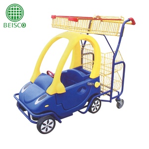 Popular supermercado interesante brillante colores los niños de plástico de carrito de compras - Product Image 1