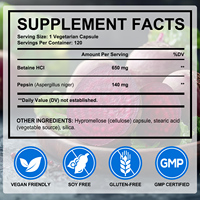 OneBotanical Chine – Prix Abordable – Suppléments Naturels Végétaliens de Bétaïne HCl – Capsules de Bétaïne HCl de Qualité Alimentaire pour la Santé Digestive