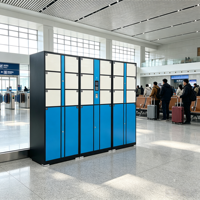 Casier intelligent de location de bagages avec automatisation et code PIN numérique pour hôtels, aéroports et stations de métro