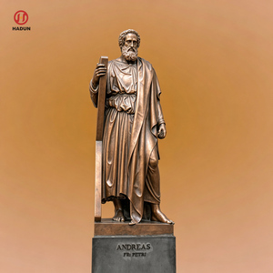 Estatua de San Juan Evangélico en Bronce con Diseño Personalizado, con Águila Sosteniendo un Libro y un Pluma, para Decoración de Jardín o Exteriores de Iglesia - Product Image 3