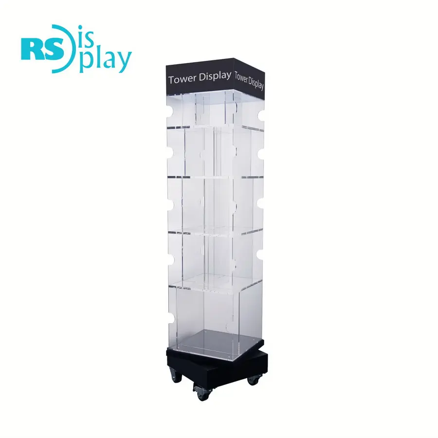 Rotating Acrylic Floor Display Stand for Book Store