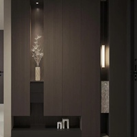 Meuble à chaussures moderne en bois avec miroir et rangement pour entrée d'appartement ou salon - Design gain de place - Capacité 50+ paires