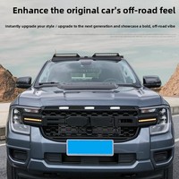 Kit de Carrocería LED para Ford Ranger Estilo Raptor, Parrilla Delantera con Luces, Guardabarros Anchos con Luces, Accesorios Exteriores