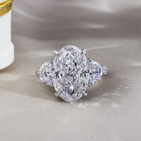 Bague pour femme Messi Gems MSR-1893 en or 18 carats, tendance, avec diamant certifié IGI de 5 carats, diamant cultivé en laboratoire
