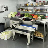 Máquina Cortadora de Vegetales Comercial para Repostería, Ahorra Trabajo, para Repostería, Ensaladas y Hojas de Vegetales, Suministro de Fábrica