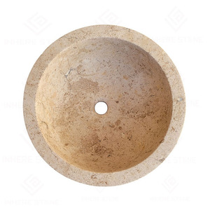<span class=keywords><strong>Lavabo</strong></span> de <span class=keywords><strong>Piedra</strong></span> Natural Travertino <span class=keywords><strong>Beige</strong></span> Personalizado, <span class=keywords><strong>Lavabo</strong></span> de <span class=keywords><strong>Piedra</strong></span> Natural Hecho a Mano, <span class=keywords><strong>Lavabo</strong></span> Redondo para Baño - Product Image 6