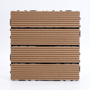 Diseño moderno WPC impermeable al aire libre cubierta de azulejos cuadrados de madera plástico compuesto cubierta piso para jardín sala de estar Baño - Product Image 3