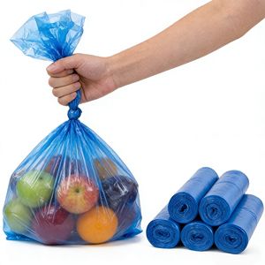 Sacs d'achat compostables certifiés Biodégradables à base d'amidon de maïs Vente en gros d'usine Logo personnalisé Respectueux de l'environnement - Product Image 1