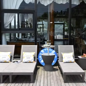 Tumbona Moderna de Plástico para Exteriores FYZK, Resistente al Agua, para Jardín, <span class=keywords><strong>Playa</strong></span>, Patio, Piscina, Ecológica - Product Image 2