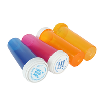 Botol Pil Plastik 16 oz dengan Tutup Tahan Anak yang Dapat Dibalik, Botol Obat Pabrik Kustom